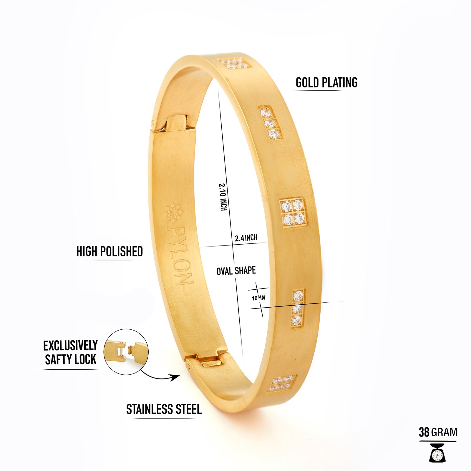 Back Image of Golden Continuum Bracelet