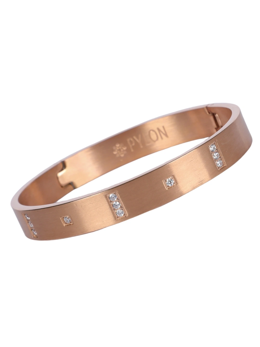 Upper View of The Nomad Bracelet in rose gold