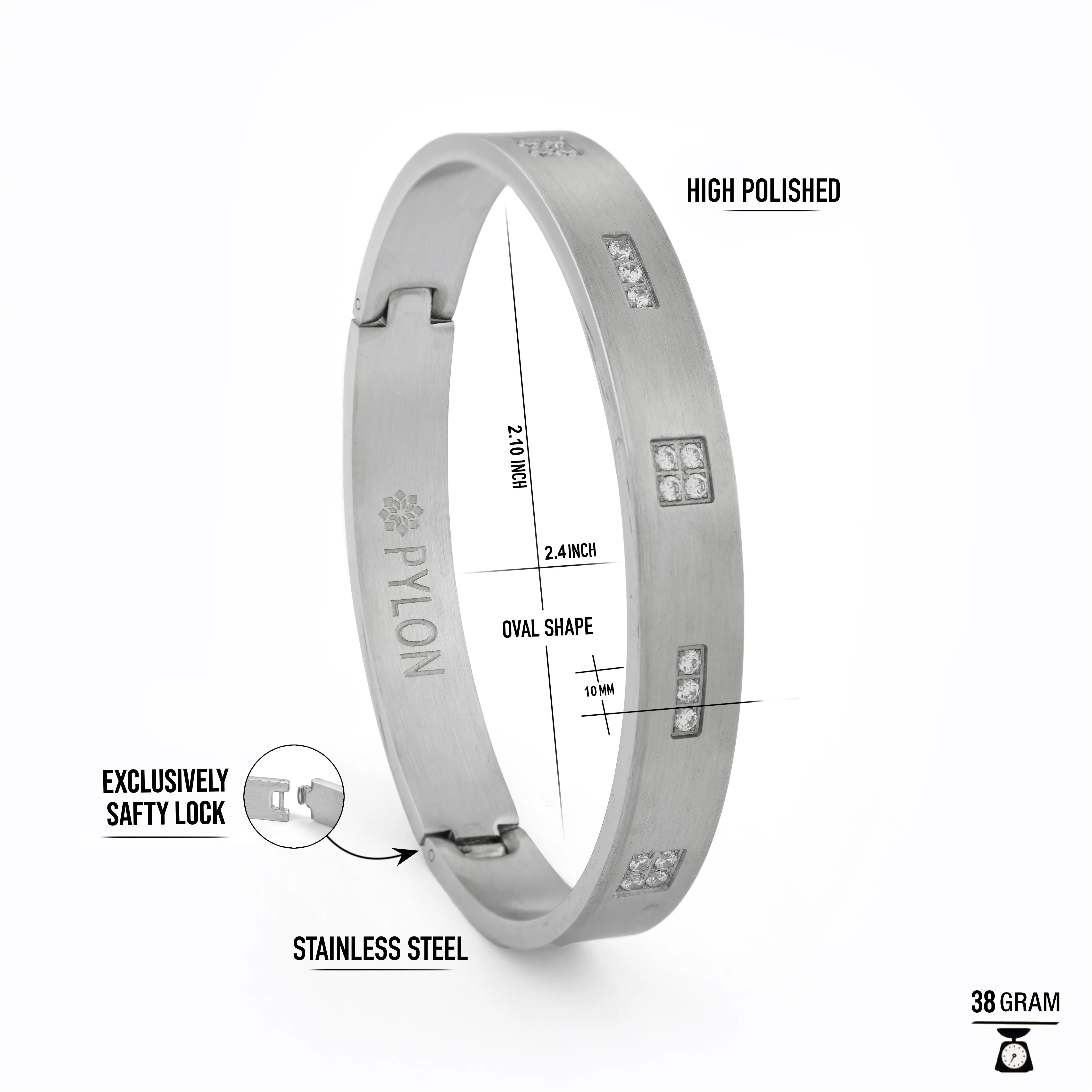 Back Image of Platinum Continuum Bracelet