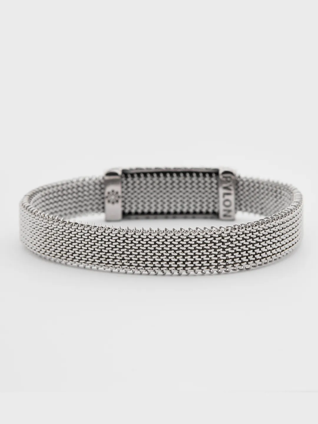 Ground Image of Silver Gridlock Bracelet